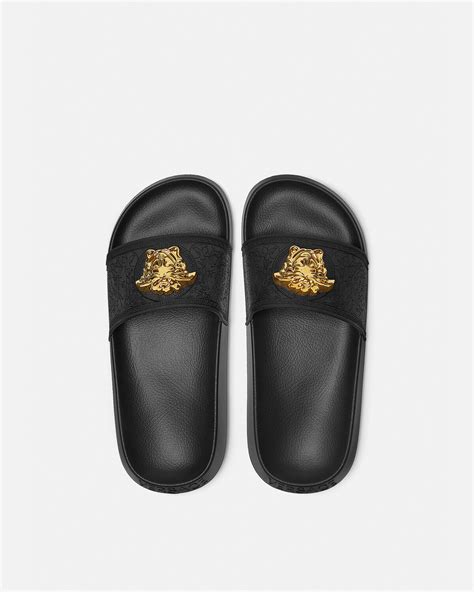 versace flip flops sale|versace sliders women.